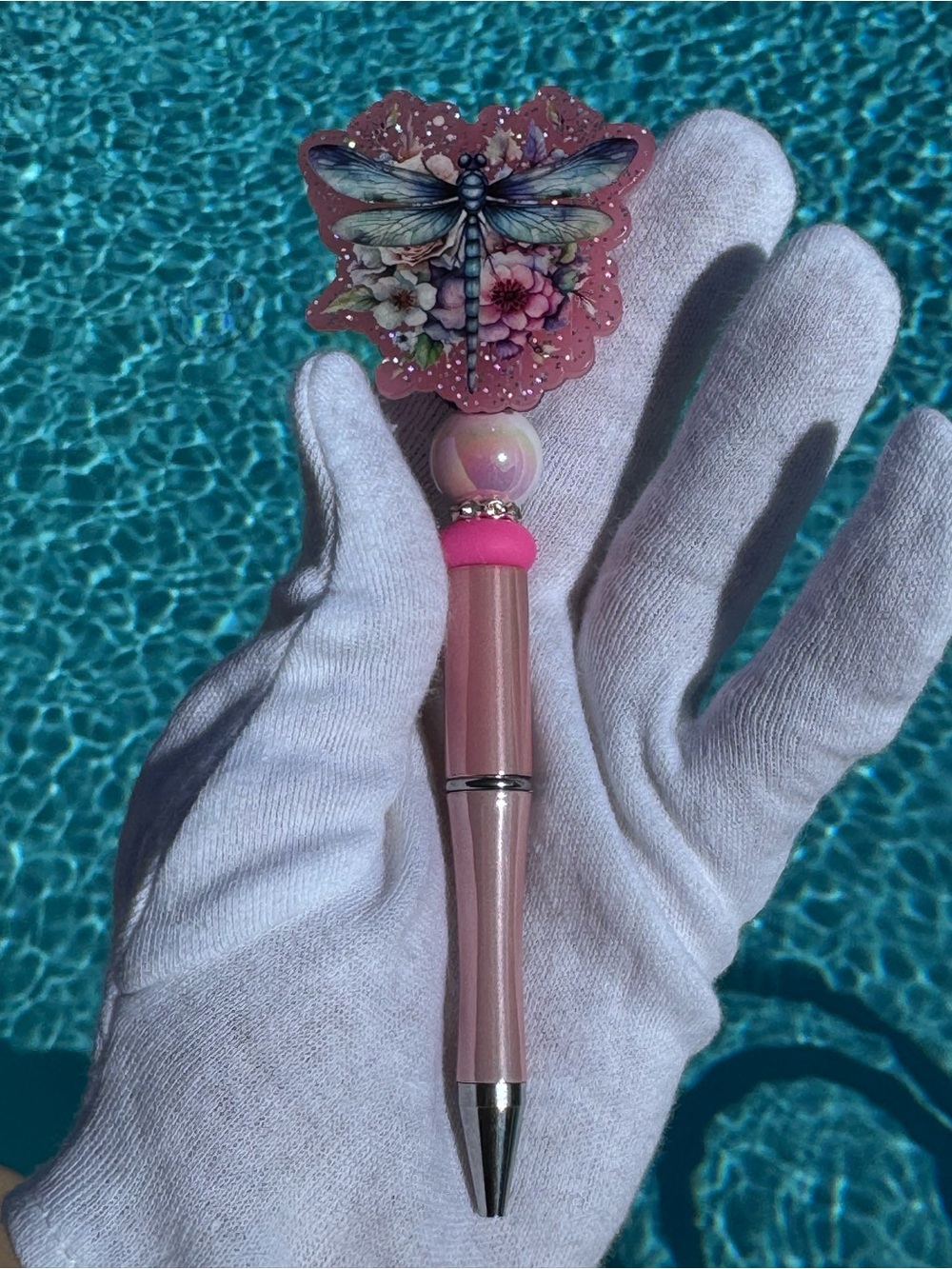 Dragonfly bead pen - Picture 4 of 4